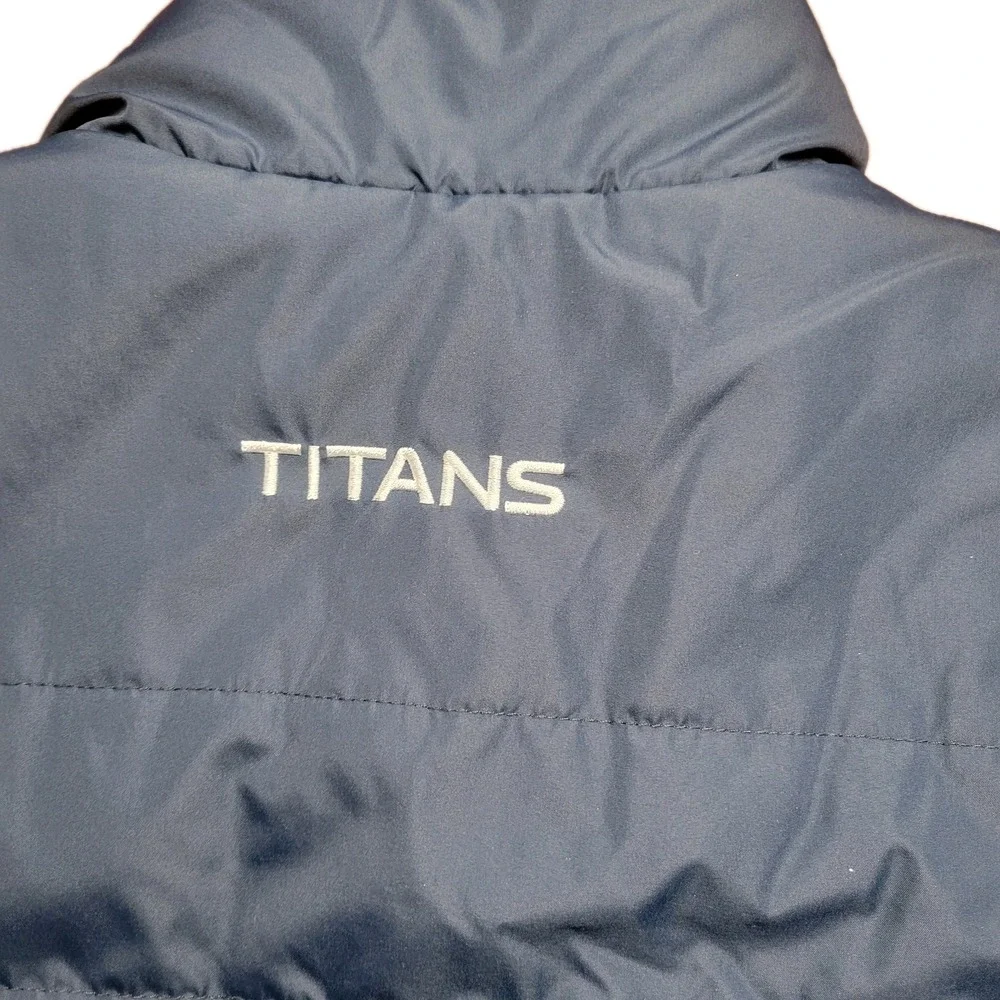 TENNESSEE TITANS Puffer Vest Reversible NFL Full Zip Apparel Pockets Men's 3XL